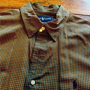 Polo Ralph Lauren Long Sleeve Button Down
Plaid Shirt size XL
